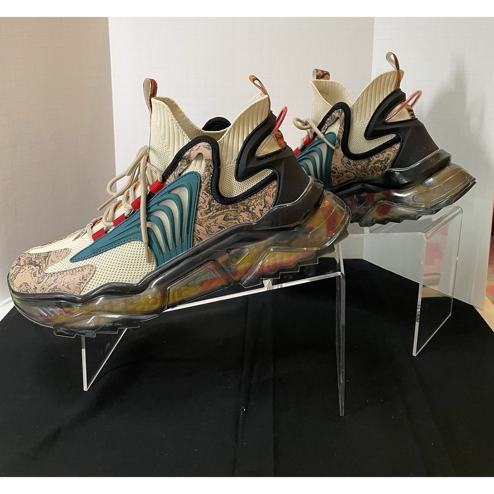 Cyberpunk Techwear Inspired Graffiti Blade Men's Running Shoes EU 45 US 11.5-12 - Picture 4 of 10
